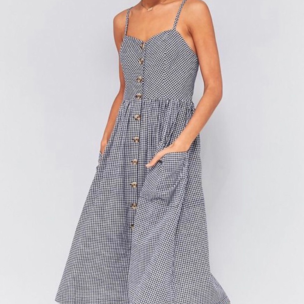 MIDI PLAID DRESS URBAN OUTFITTERS